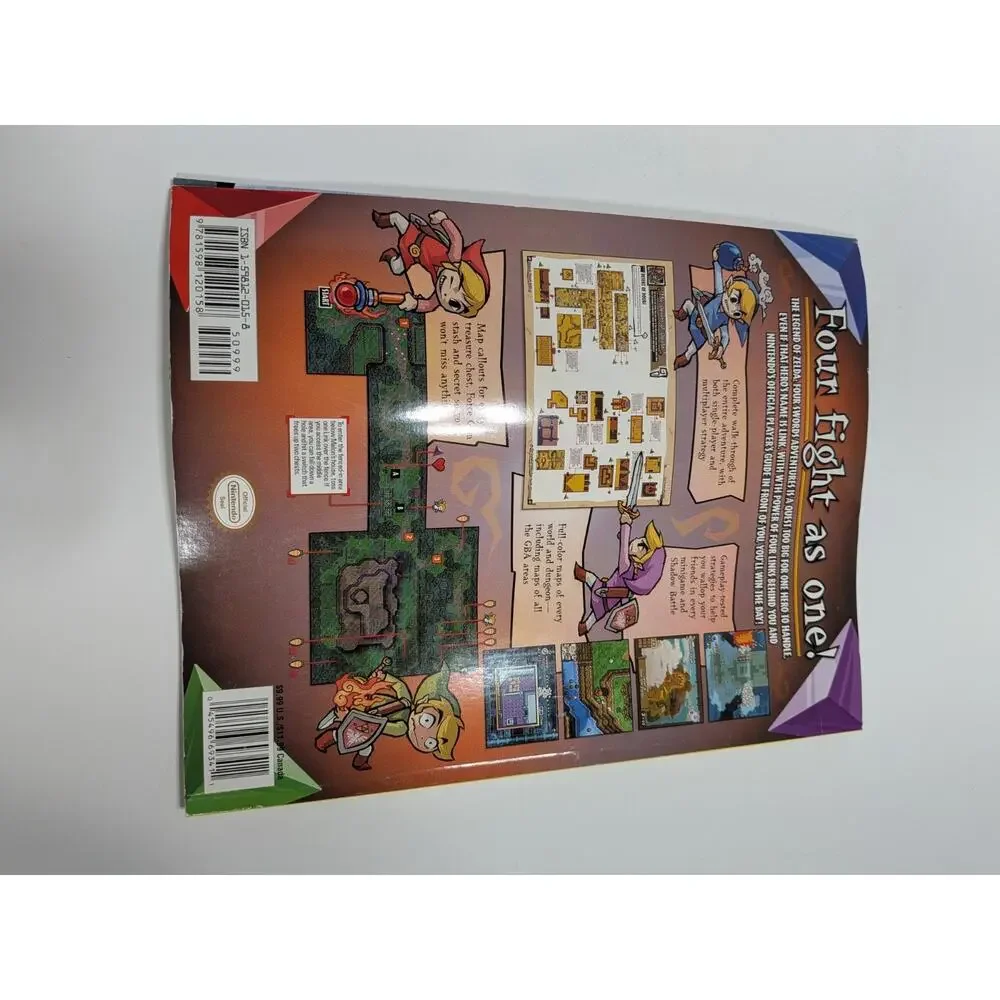 Nintendo Legend of Zelda Four Swords GameCube Official Player’s Guide Rare‎ OOP